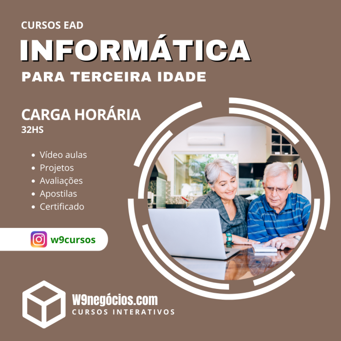 Curso De Informática Para Terceira Idade Em W9negócios Cursos Interativos 2659